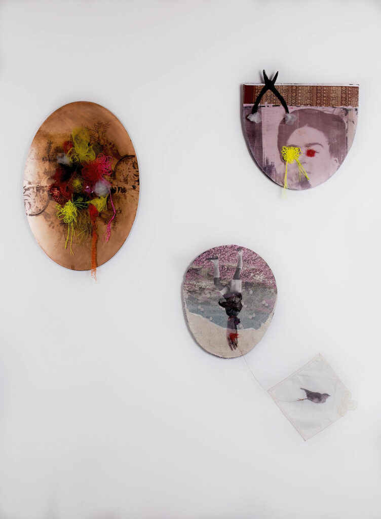 Art - Self Portrait (installation) - Year 2022 - Art by Janet Parker-Smith, Australia.