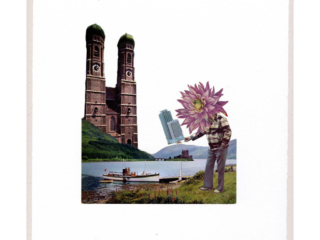 Art - Your Sun is my Sun # 3 - Postcard series - Year 2022 - Art by Janet Parker-Smith, Australia.