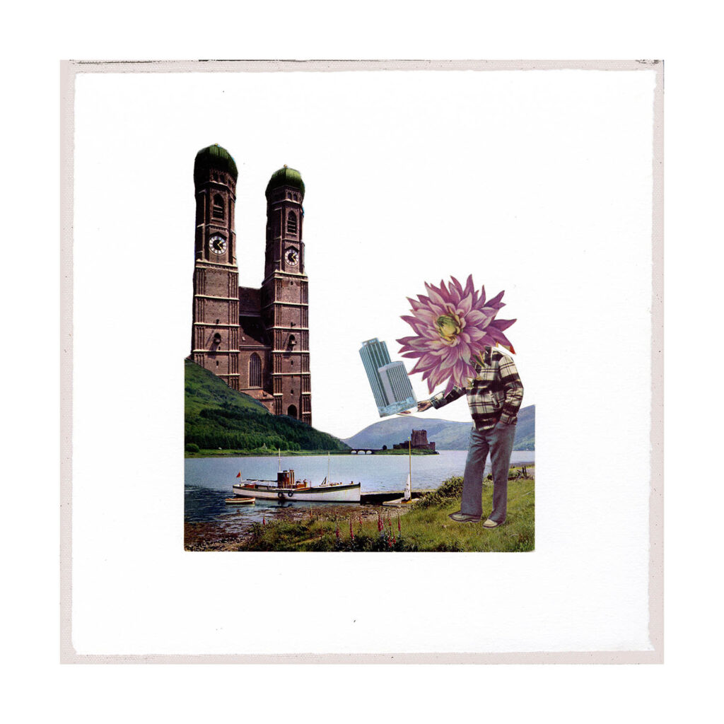 Art - Your Sun is my Sun # 3 - Postcard series - Year 2022 - Art by Janet Parker-Smith, Australia.